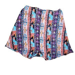 NICOLE‎ by Nicole Miller Womens Multi Geometric Pull-On Shorts Size 8
